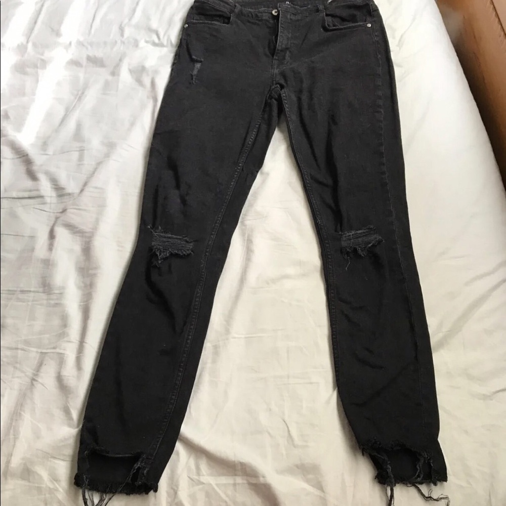Distressed H and M jeans